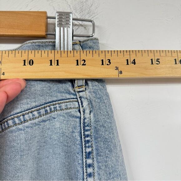 3X1 Light Wash Denim Button Front Midi Jean Skirt Womens 26 Coastal Cowgirl - Picture 7 of 9